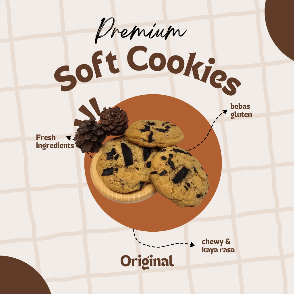 

Softcookies Premium Gluten-Free Renyah Lezat & Kaya Rasa Cocok untuk Sajian Hari Raya Ied Lebaran