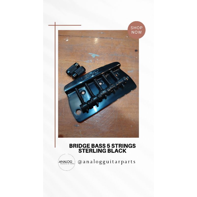 Bridge Bass 5 Strings Sterling Black
