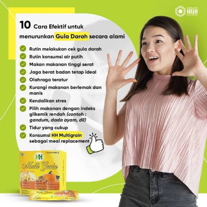 

(PALING MURAH) PROMO 7.7 _ HH MULTIGRAIN minuman sereal tinggi serat HALAL BPOM ORIGINAL HWI 1000%_ sereal sehat _ minuman diet _ sumber magnesium _ pengganti sarapan