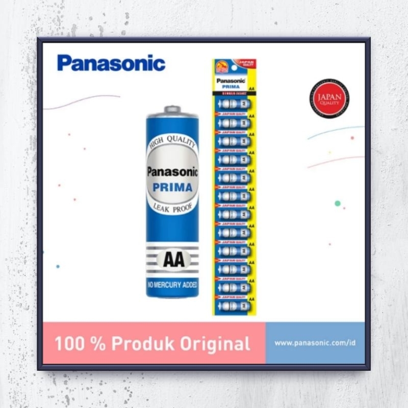 BATERAI PANASONIC PRIMA  AA 12PCS BATERE AA PANASONIC PRIMA