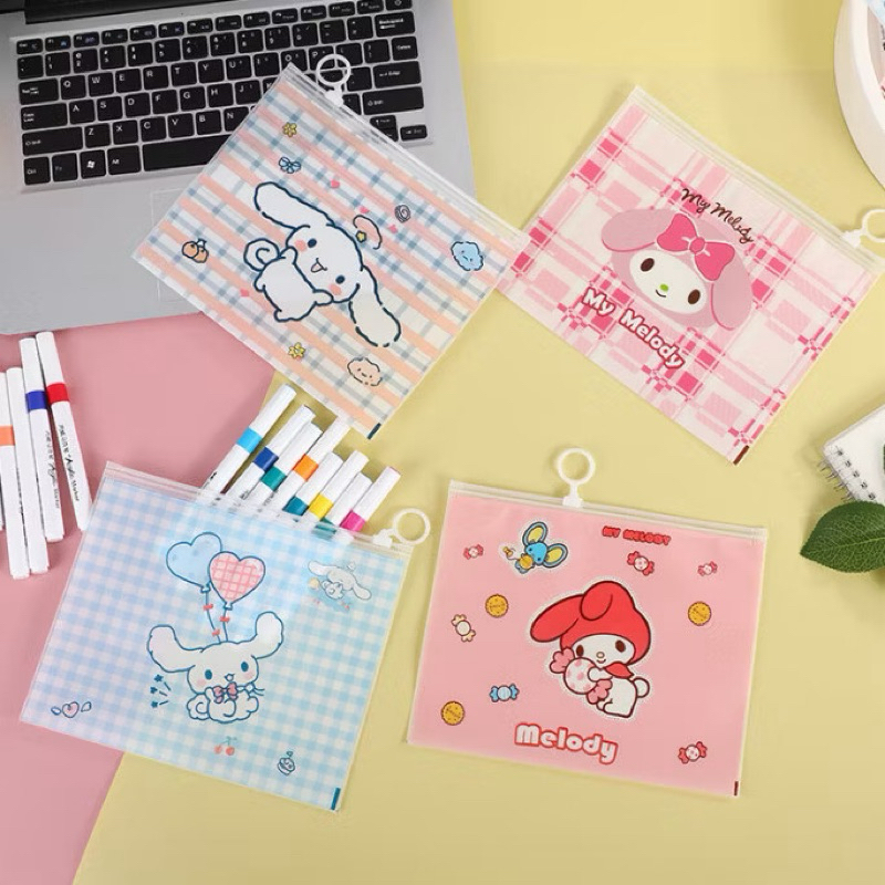 

Pouch Zipper Cosmetic Bag Karakter / Tempat Pensil Alat Sekolah Motif Karakter Sanrio