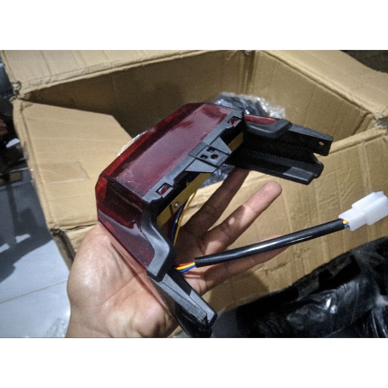 lampu stop belakang sepeda listrik UWINFLY WNS OTO EXOTIC GODA GEEKMAN DF7 cooltech voxa df5 all ser