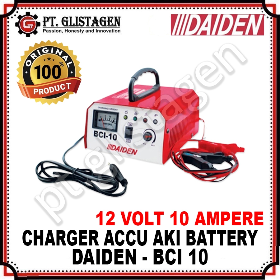 DAIDEN BCI-10 Cas Aki / Charger Accu / Battery Charger 12Volt 10Ampere BCI 10 BCI10 ORIGINAL DAIDEN