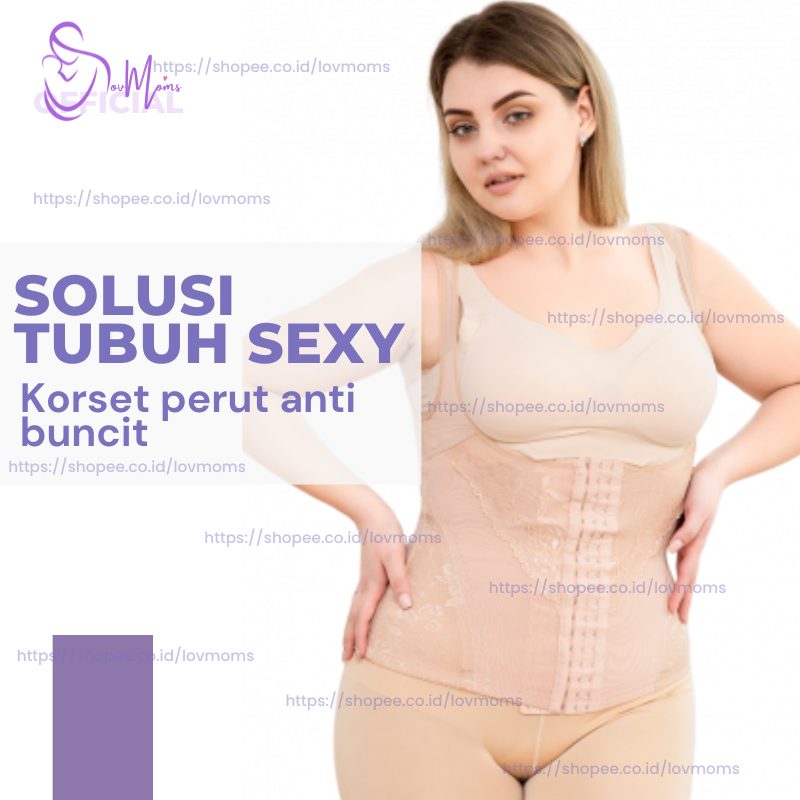 NEW Korset Pelangsing Pengecil Perut Buncit Wanita Jumbo Big Size Ukuran M L XL XXL XXXL XXXXL
