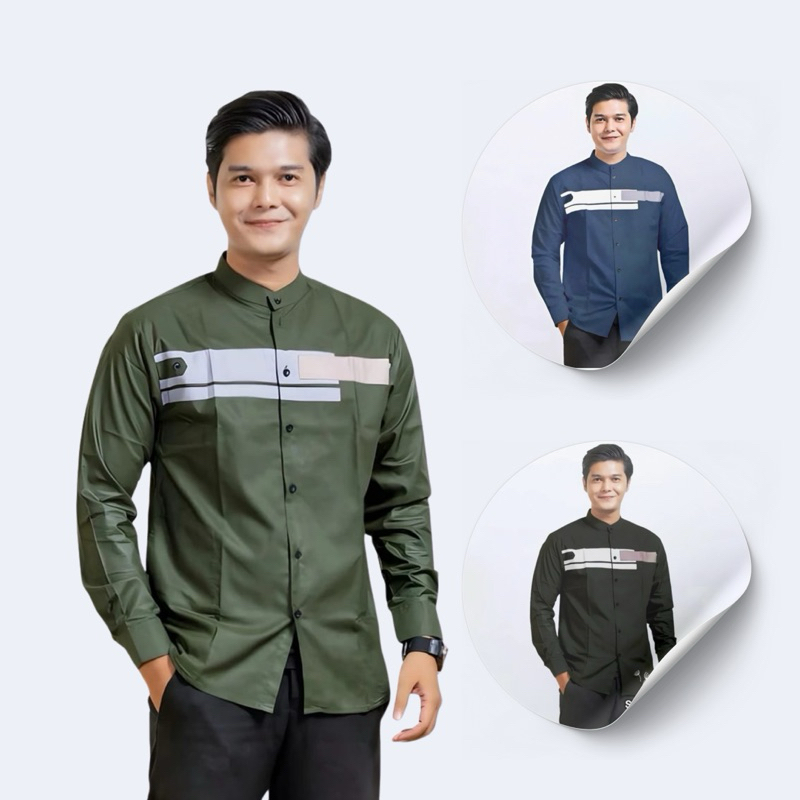 Baju koko lebaran pria dewasa lengan panjang