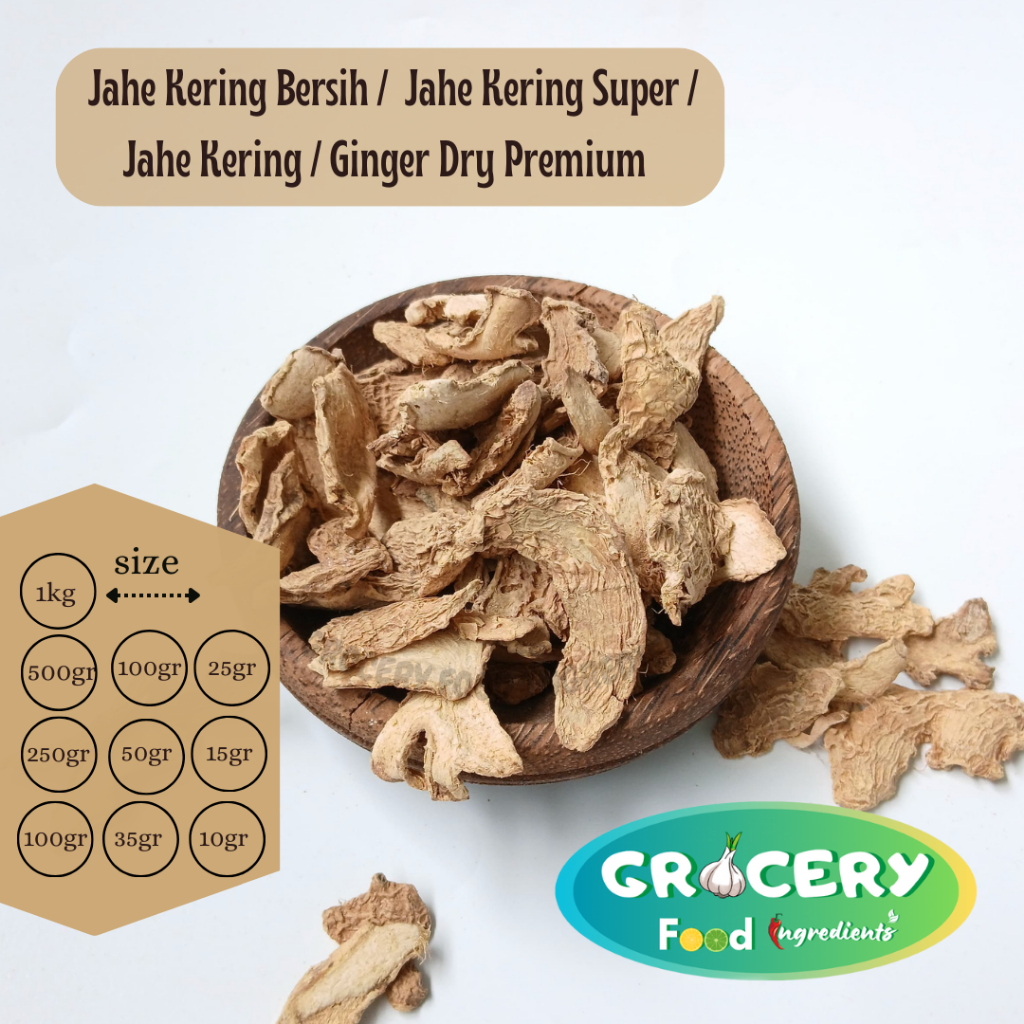 

Jahe kering bersih 25gram / jahe kering super / jahe kering / ginger dry premium