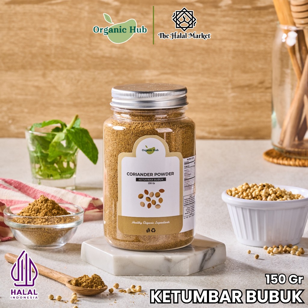 

Organic Hub Ketumbar Bubuk Halus Bumbu Dapur Rempah Organik Premium Coriander Powder 150 gr