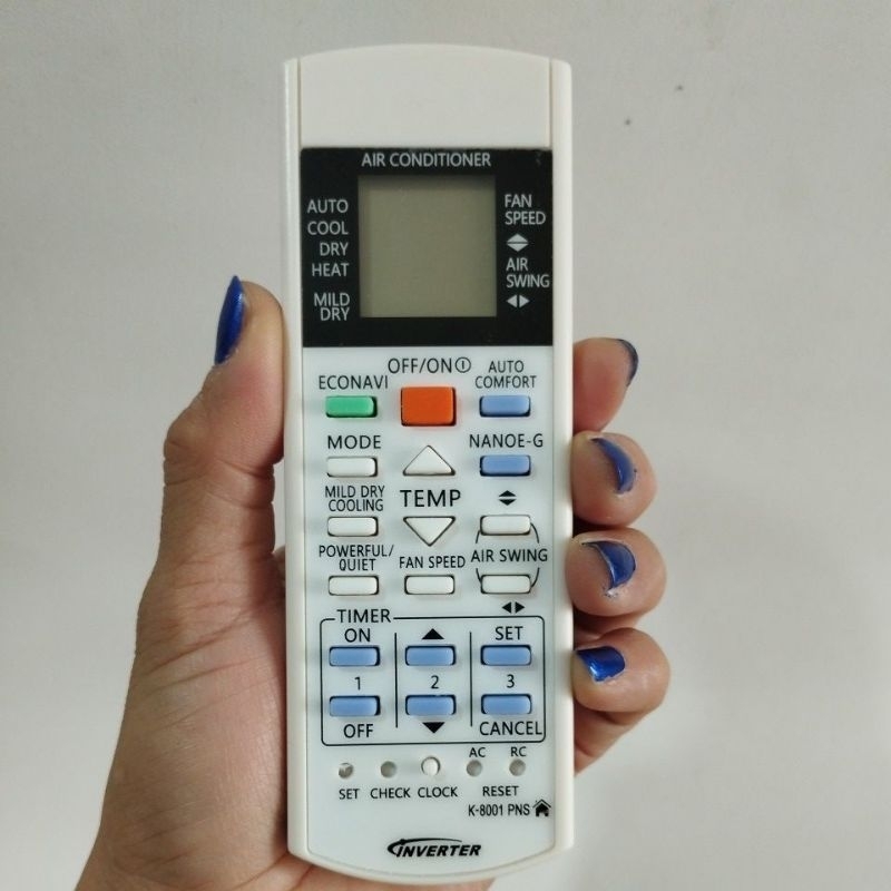 REMOTE REMOT  AC PANASONIC INVERTER ECONAVI NANOE Remote Panasonic