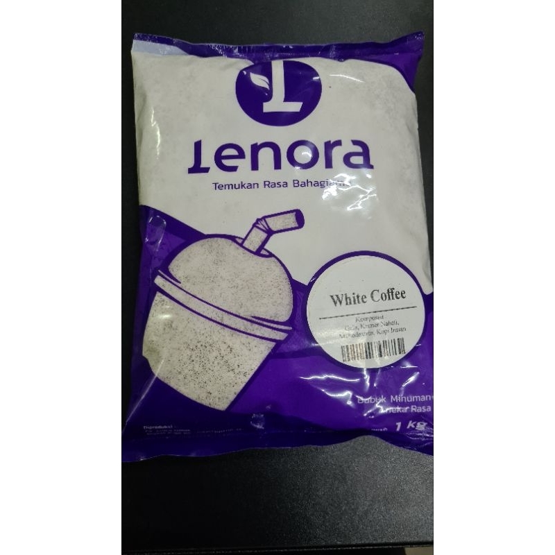 

LENORA POWDER rasa whitecoffe kemasan 1kg