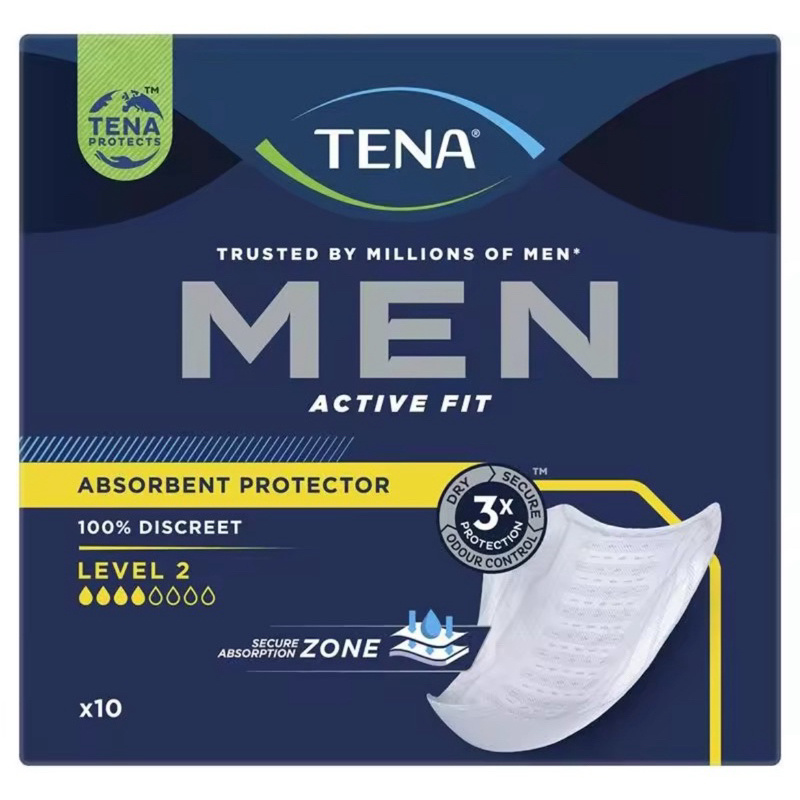 Tena Men Active Fit Absorbent Protector Level 2 ( 10 Pads )