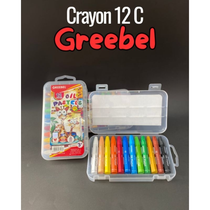 

GREEBEL Crayon kids Oil Pastel/Crayon Greebel/Krayon sekolah anak & ProfesionalNonToxic.