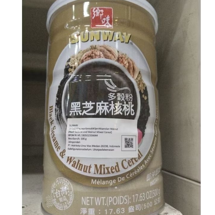 

Sarapan Sehat Sereal/ Minuman Sereal Wijen Hitam dan Walnut/ Black Sesame Walnut Cereal 500gr