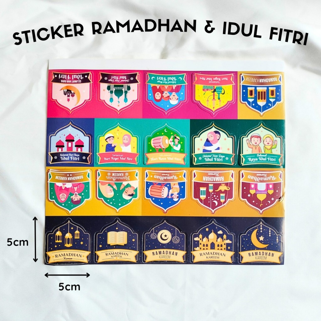 

Stiker Roll 500pcs Selamat Hari Raya Idul Fitri Stiker Toples Hari Raya Idul Fitri