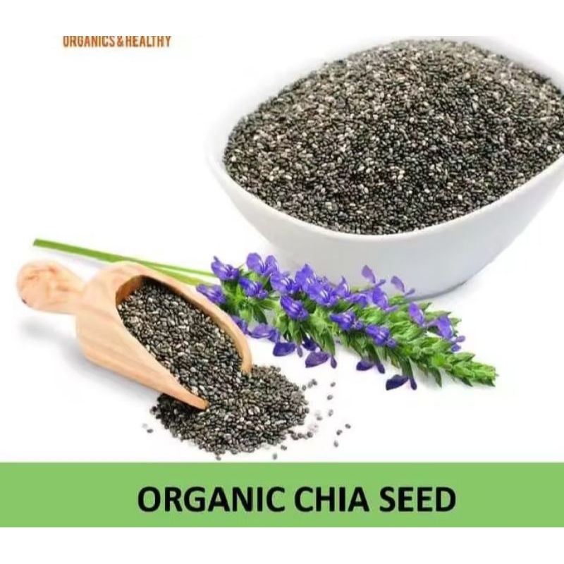 

chia seed organik 1kg/black chia seed kualitas bagus