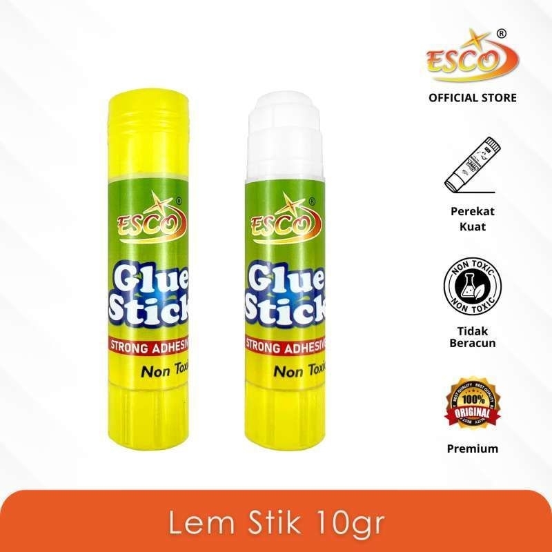 

[PCS] GLUE STICK 10 GR ESCO GS-101 / LEM STIK 10 GR / LEM KERTAS