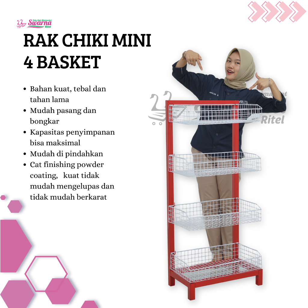 Rak Chiki Mini / Rak Snack / Rak Jajan Untuk Toko Warung Minimarket TERMURAH