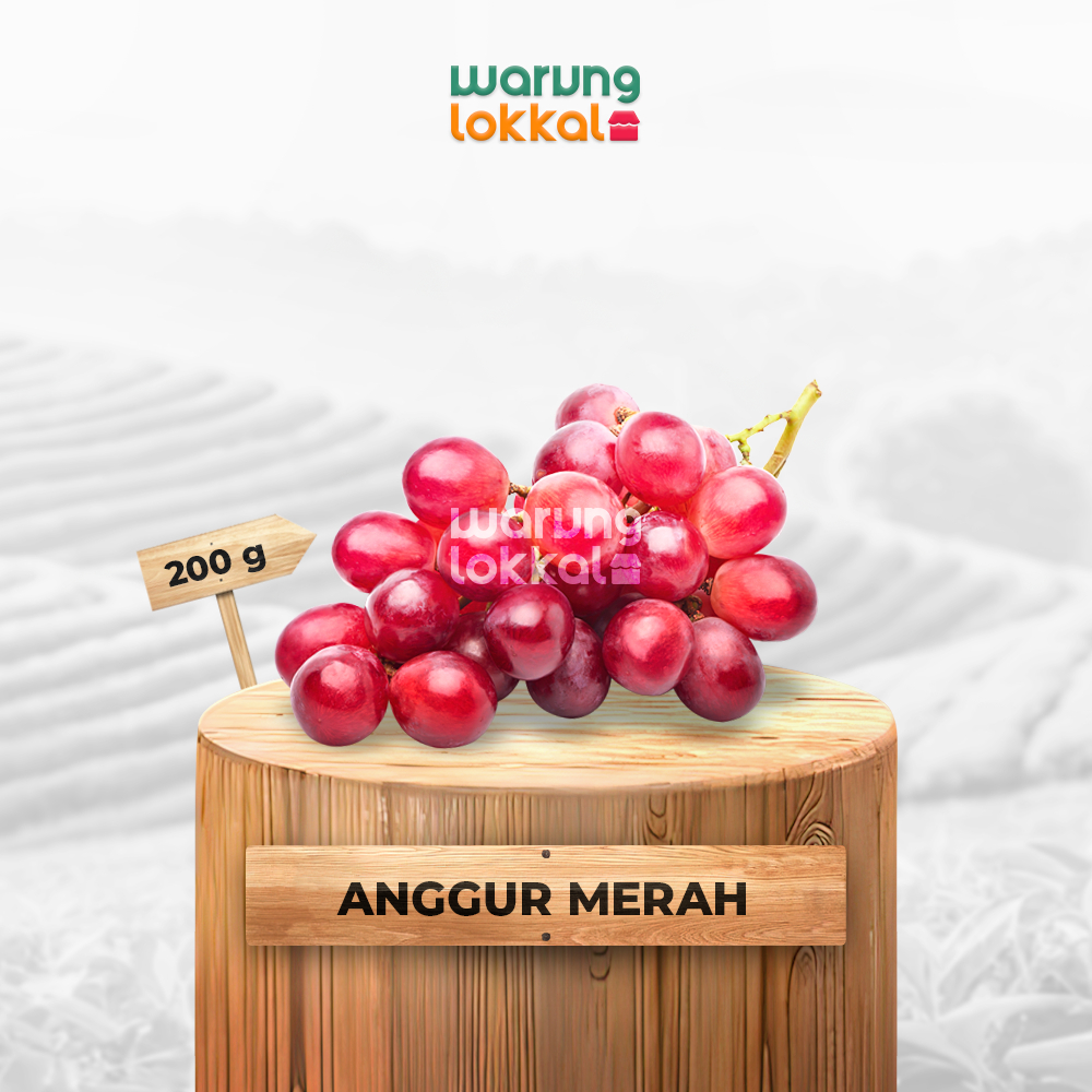 

Anggur Merah 200g - Warung Lokkal