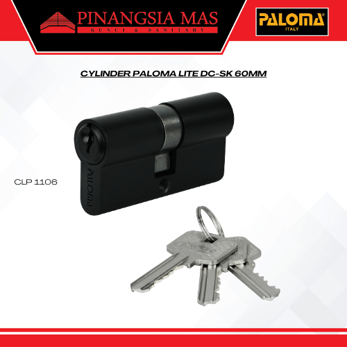PALOMA Silinder Kunci Pintu  Cylinder Kunci CLP 1106 Matte Black