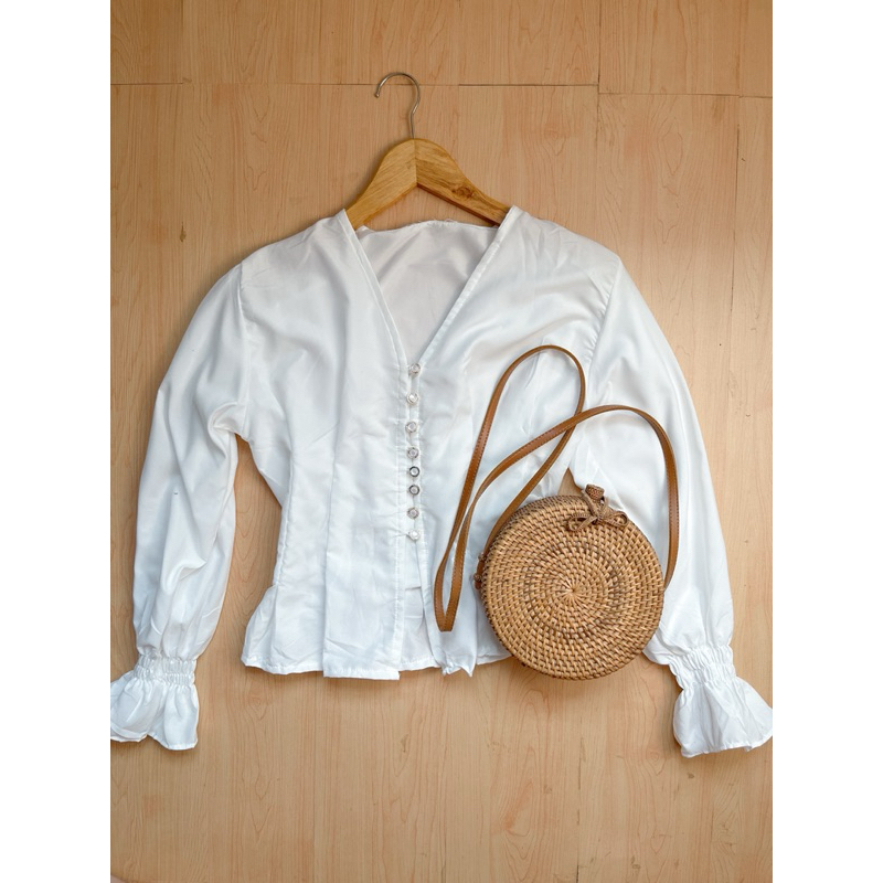 Shadira Top Blouse/Blouse Wanita Hijab Friendly