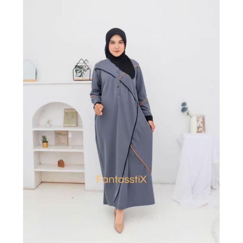 Lokal By FX - Rabbani Dress Gamis Kekinian 2025 - Gamis lebaran Terbaru 2025