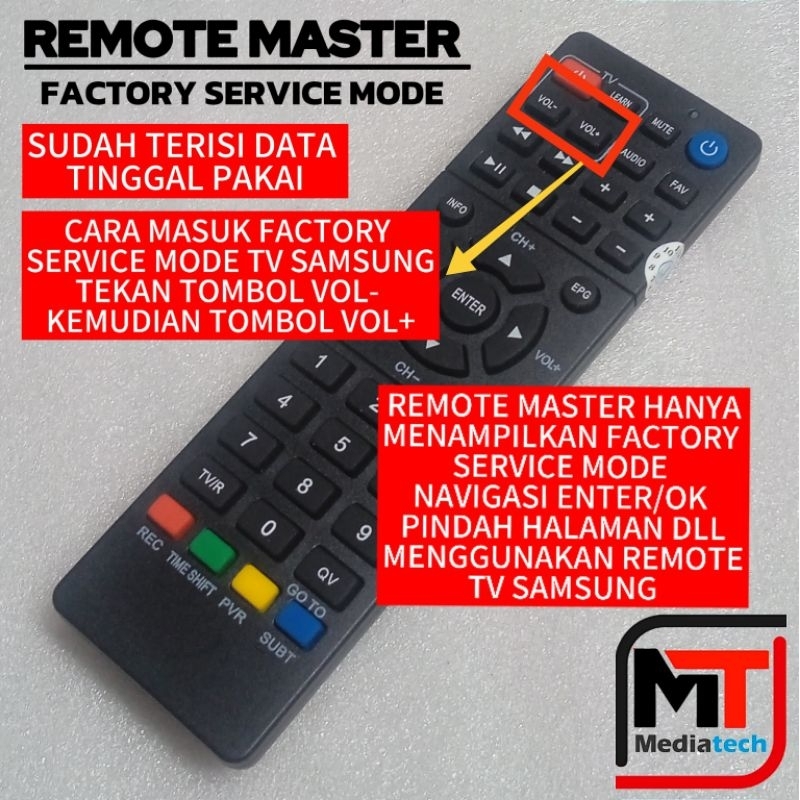 REMOTE REMOT MASTER BUKA FACTORY SERVICE MODE TV SAMSUNG  REMOTE MASTER SERVICE MODE SAMSUNG SERMOD