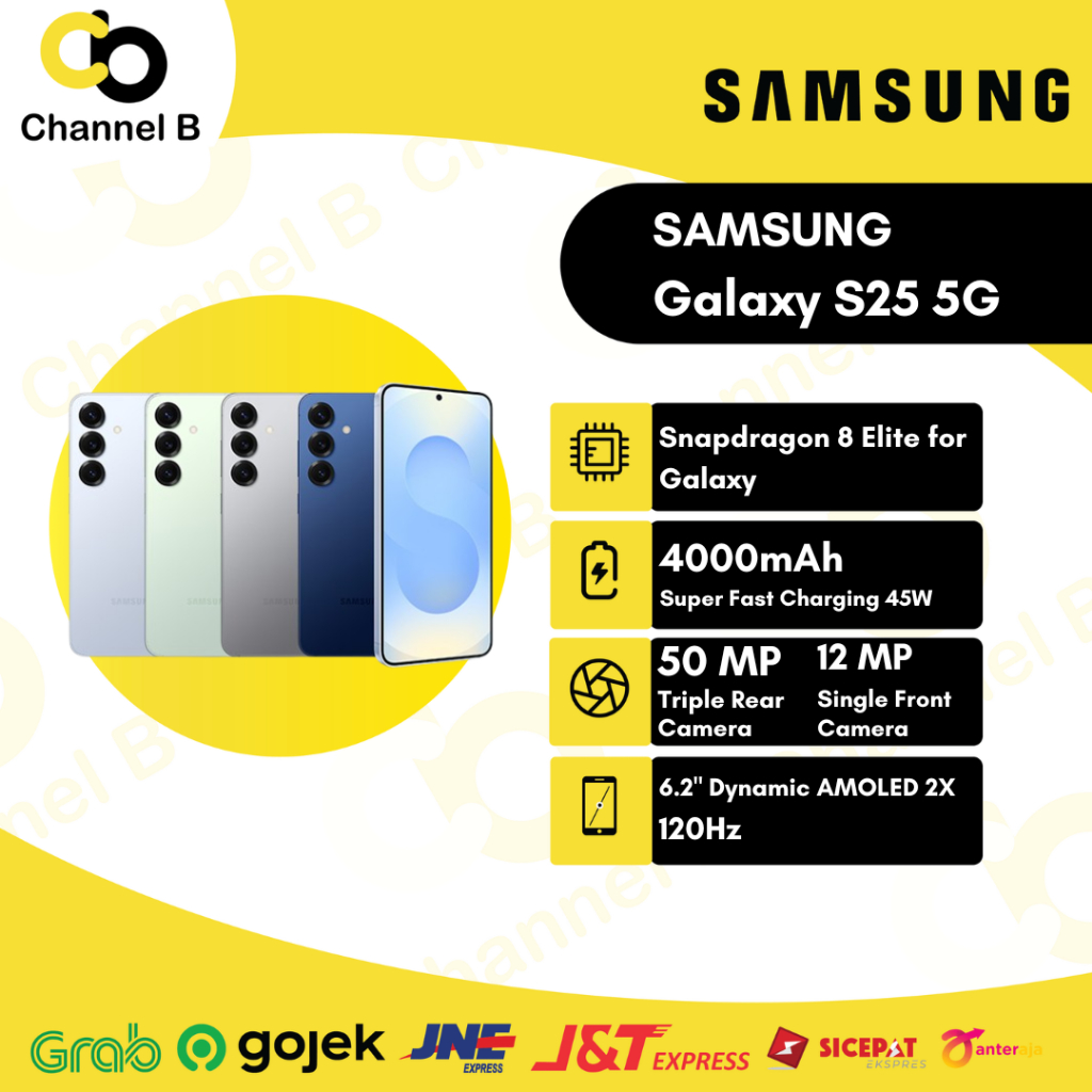 Samsung Galaxy S25 5G - Smartphone ( Ram 12GB + Rom 256GB | Ram 12GB + Rom 512GB ) Garansi Resmi