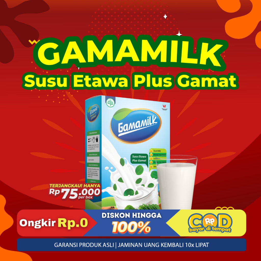 

1 BOX GAMAMILK Original Susu Etawa Plus Ekstrak Gamat - HALAL Dan BPOM