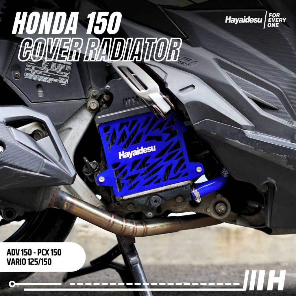 HAYAIDESU RADIATOR COVER HONDA ANODIZE – VARIO FI 125 / 150