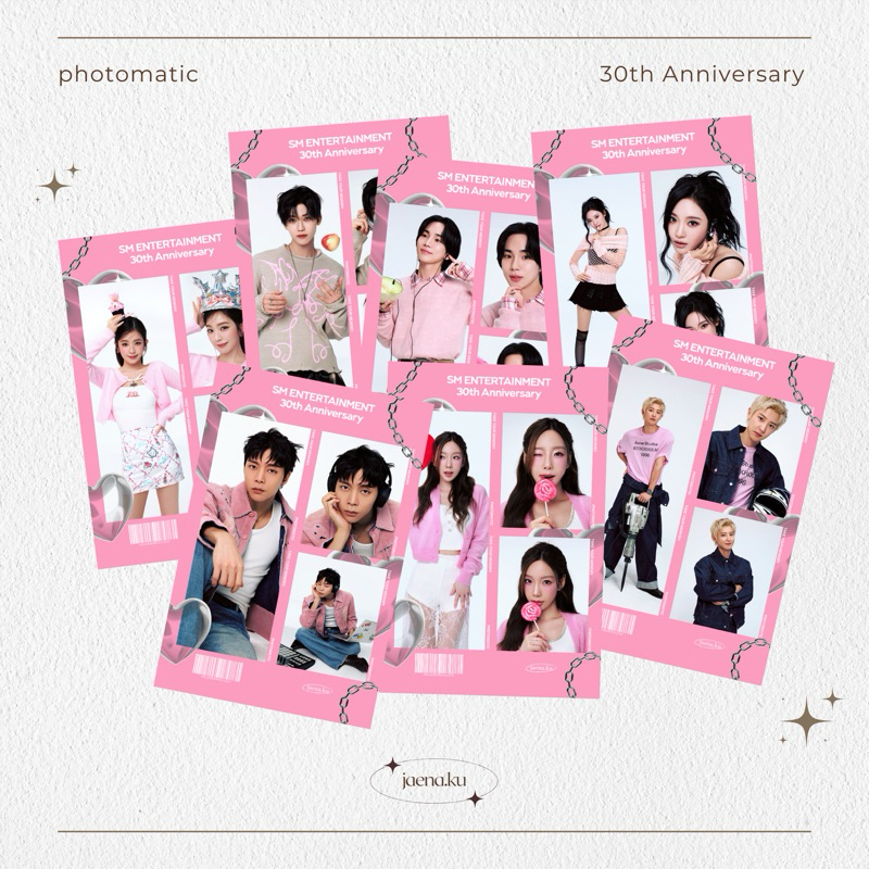 [SMEnt] PHOTOMATIC 30tn Anniversary SM Entertainment NCT Dream NCT 127 WAYV EXO Shinee Red Velvet