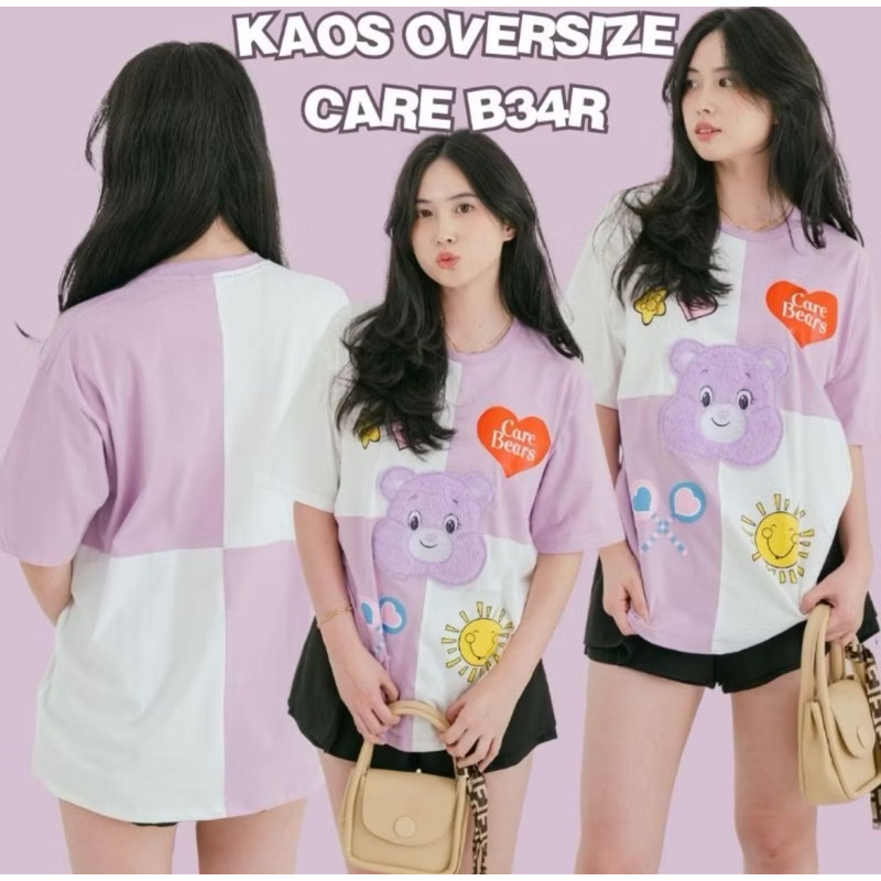- BANGKOK MEDAN - READY KAOS OVERSIZE CARE B34R / KAOS WANITA
