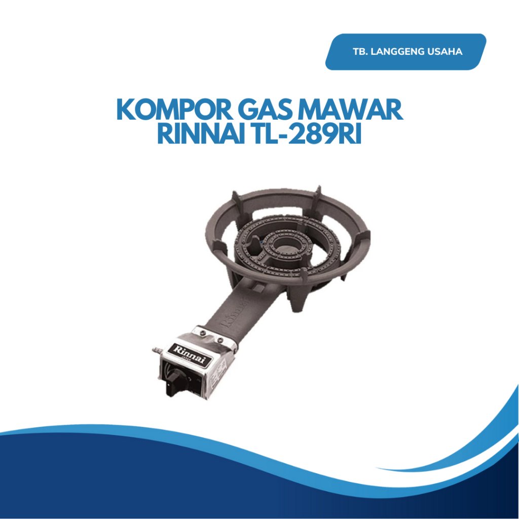 LU RINNAI RINAI KOMPOR GAS KOMERSIAL SATU TUNGKU TL-289RI KOMPOR GAS SATU DUA 1 2 TUNGKU PORTABLE MA