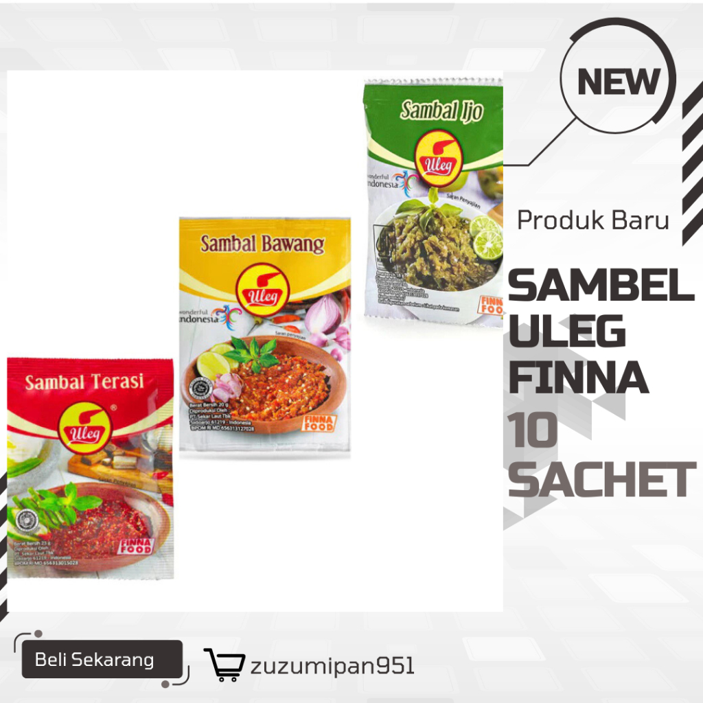 

Sambal Uleg Finna - Rasa Autentik Nusantara|10 sachet