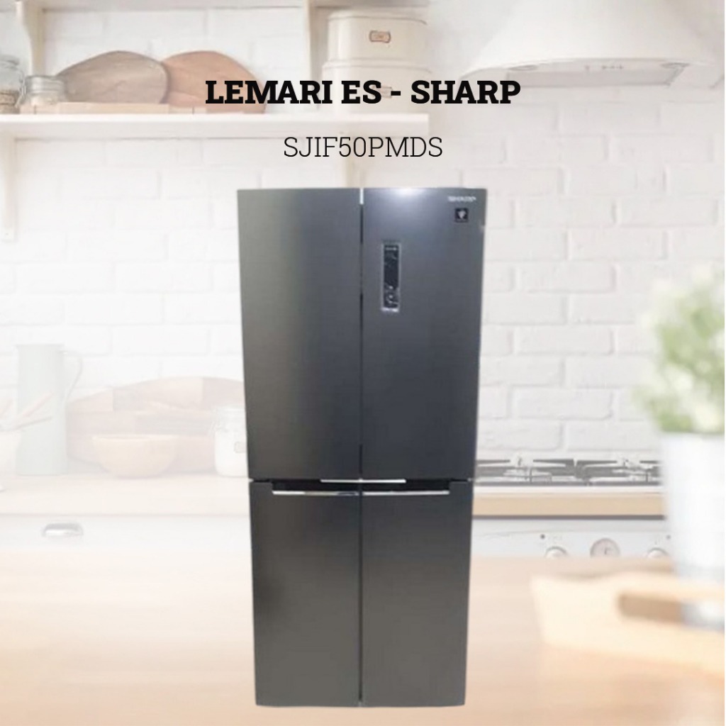 Lemari Es SHARP 4 pintu sjif50pmds