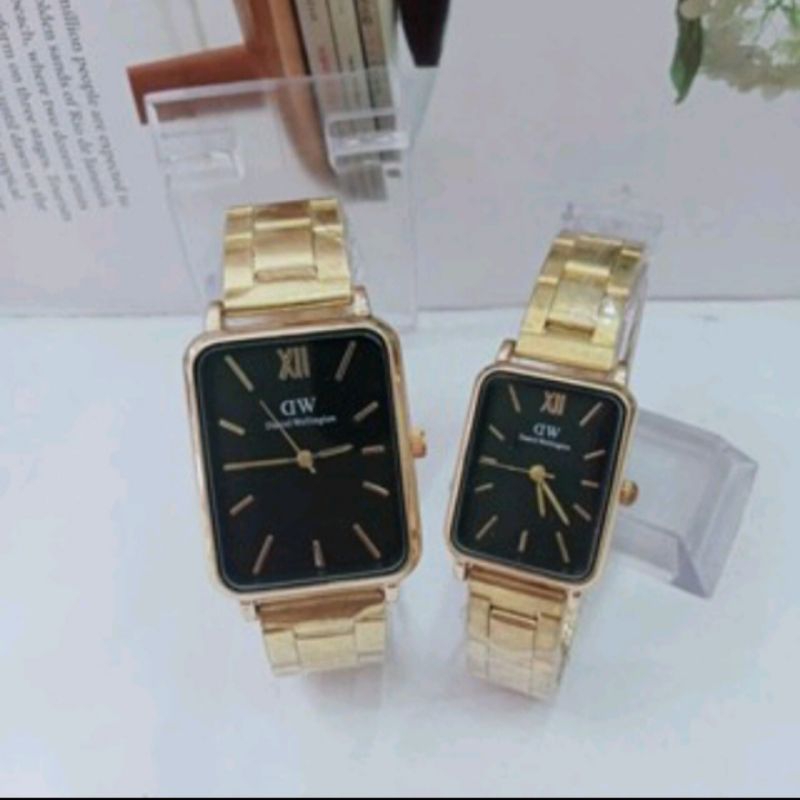 Jam Tangan Fashion Rantai Couple Petak