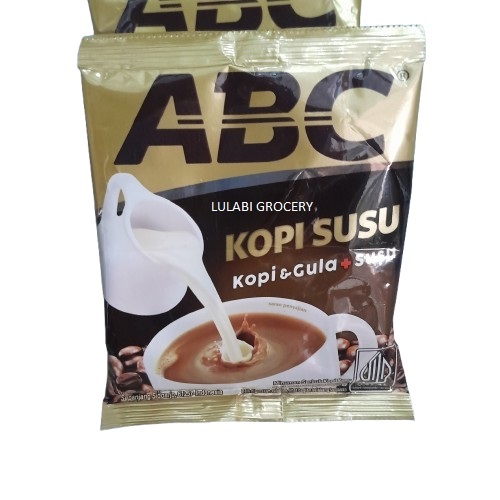 

Kopi ABC Susu / Kopi dan gula + susu / Kopi seduh instant isi 10 PCS