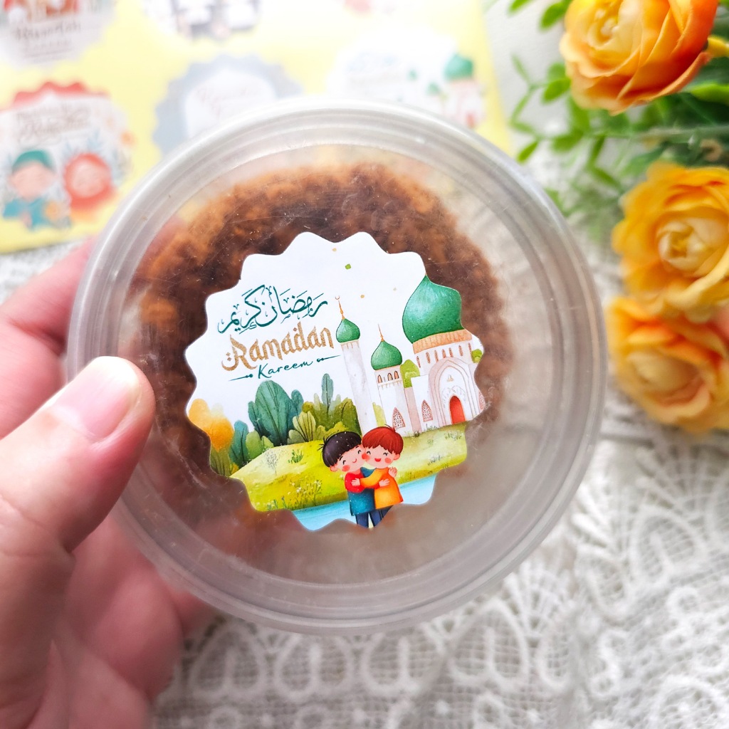 

STICKER STIKER SELAMAT BERBUKA PUASA HAPPY RAMADHAN RAMADAN KAREEM GIFT WISHES isi 12pcs - size 5cm