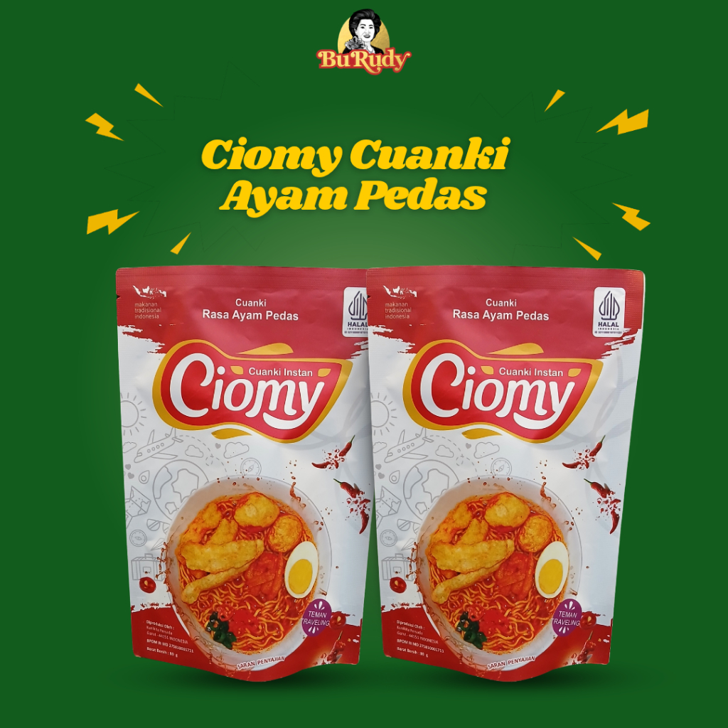 

Ciomy Cuanky Rasa Ayam Pedas | Cuanki Instan 80g