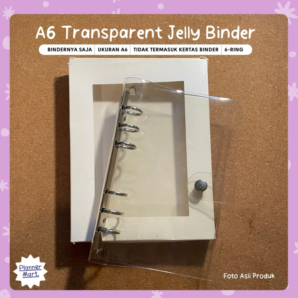 

A6 Binder Transparan | 6-Ring
