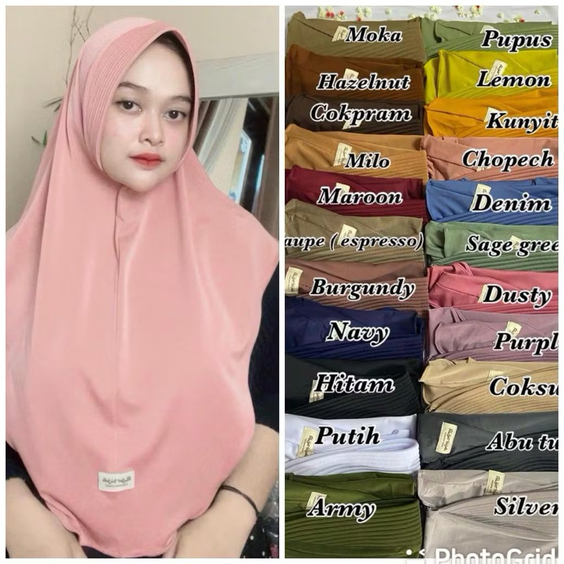 Paket Usaha 100 ribu dapat 6 hijab pinguin by Alya Hijab