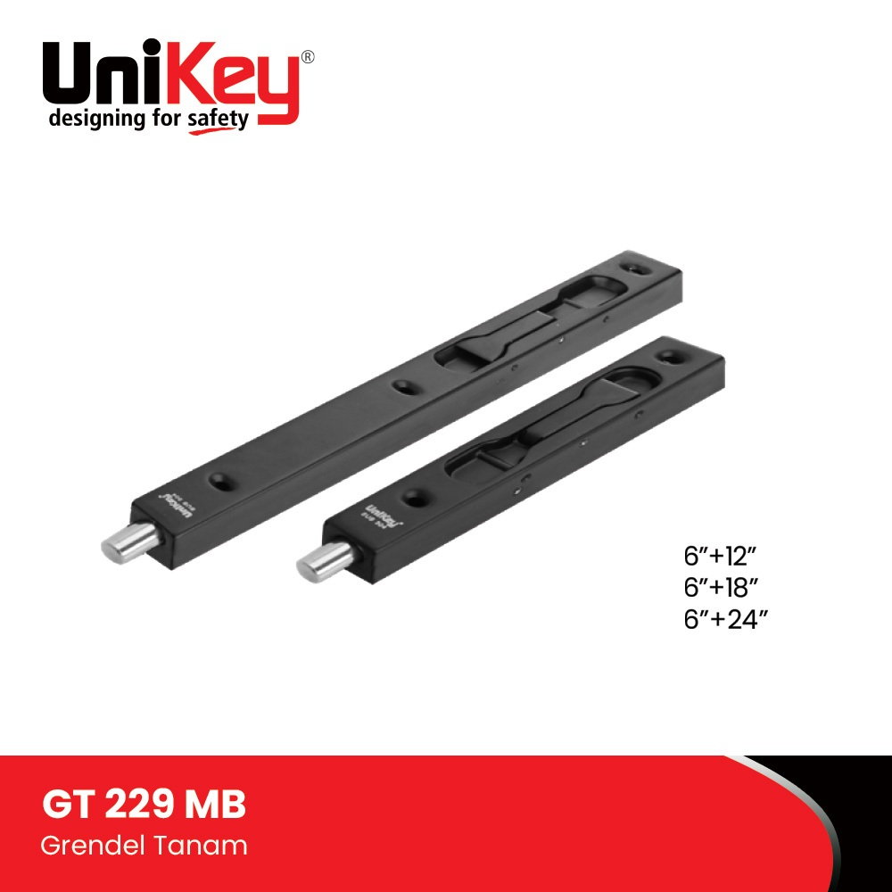 Unikey Grendel Tanam Stainless Matte Black Gt 229 Mb