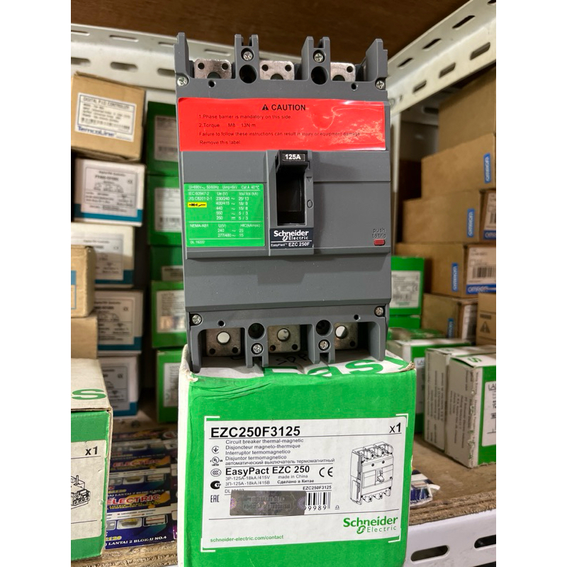 EZC250F3125 MCCB 3PHASE 125A SCHNEIDER ORIGINAL