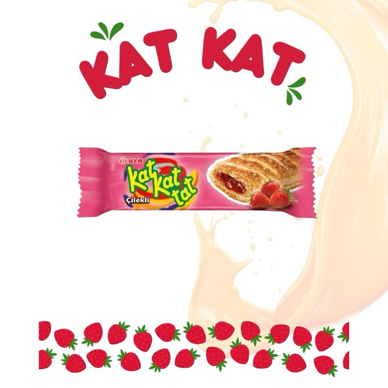 

ULKER KAT KAT TAT ( strawberry / chocolate )