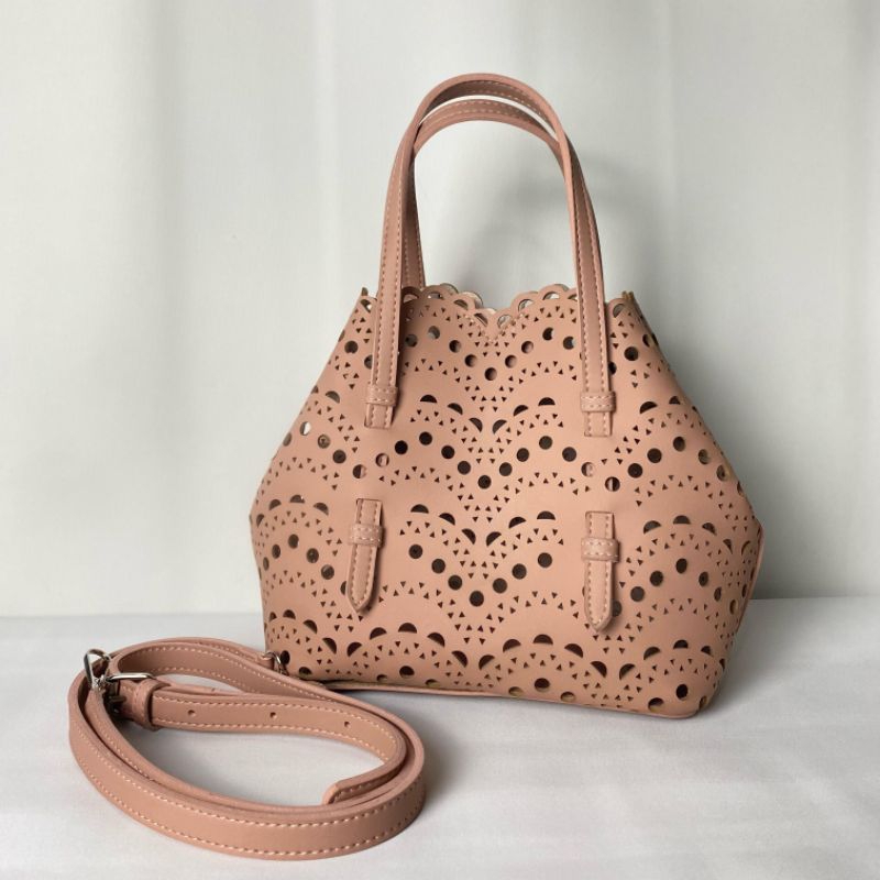 Bag Lasser cut • PREMIUM • leather | Tas bolong bolong laser cut