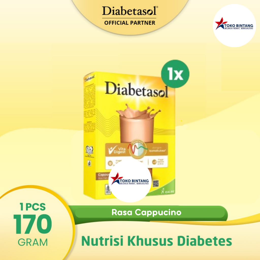 

Diabetasol 170gr - Vanila/Coklat/Capucino