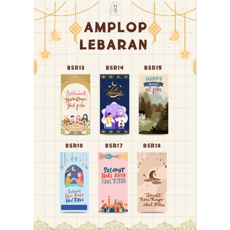 

Amplop Lebaran (isi 1 pax : 50 pcs amplop) / harga tertera untuk 1 pax