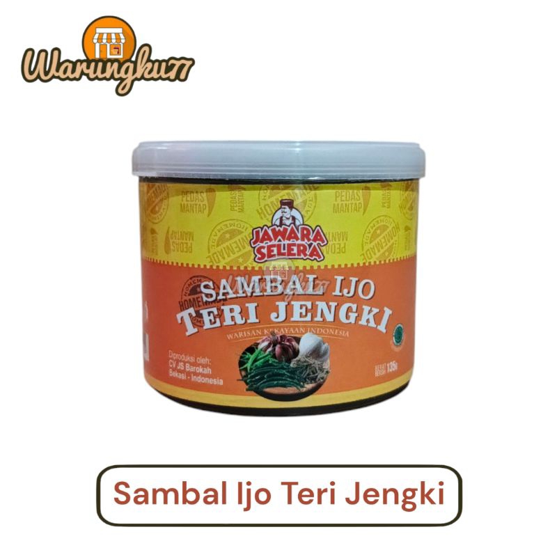 

Sambal Ijo Teri Jengki Js Jawara Selera [135 gr] -Promo Free Packing Bubble Wrap