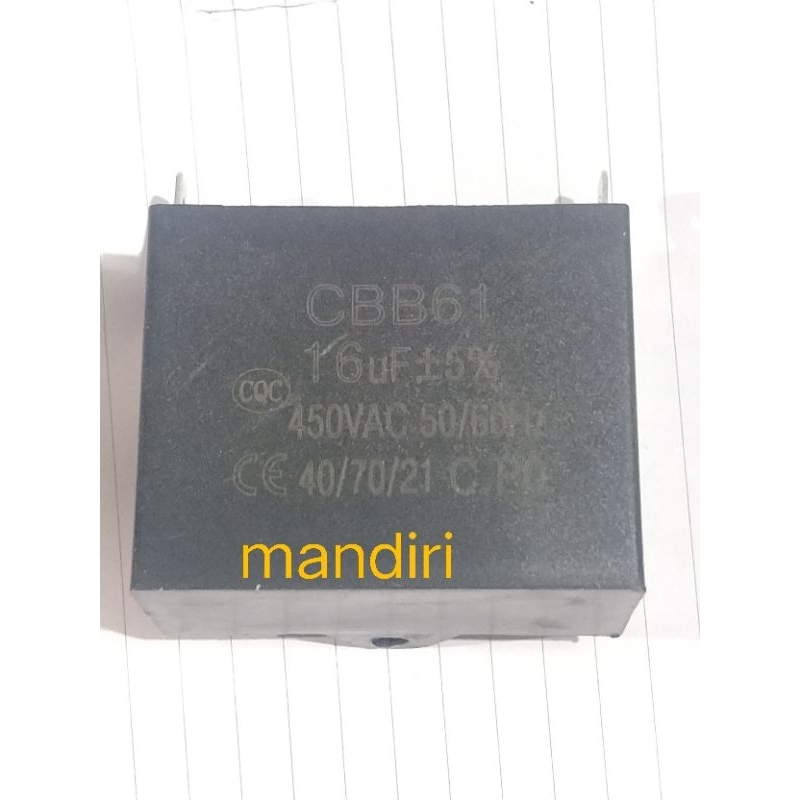 kapasitor 16uf mesin genset