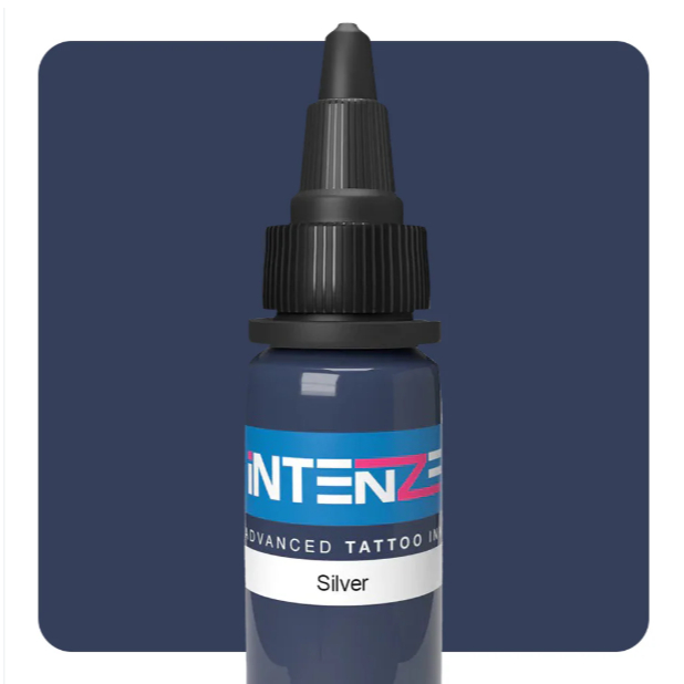 INTENZE INK SILVER 1OZ " 30ML "