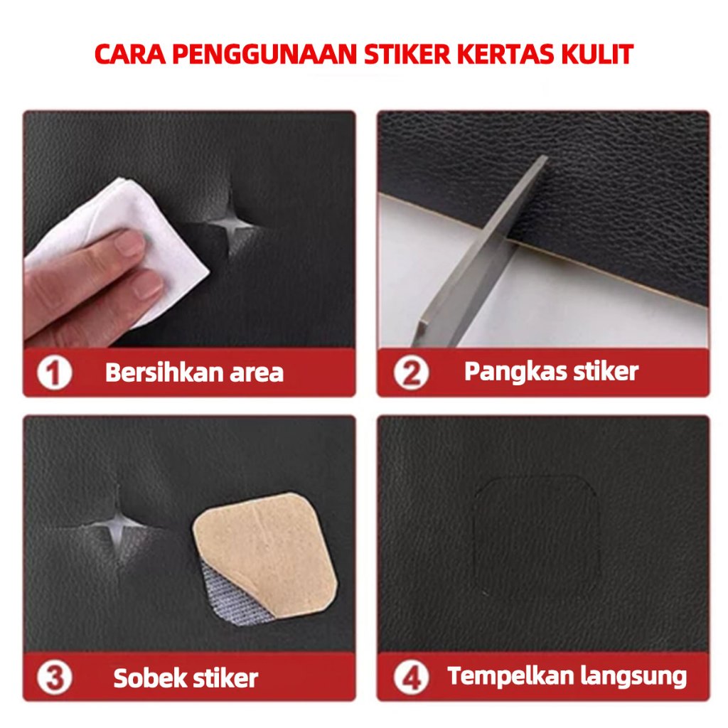 Ay00 IstimewaLakban Sofa Kulit Perbaikan Kulit Leather Repair Stiker Kulit Motif Sofa Cover