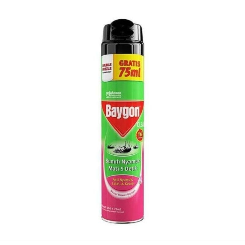 Baygon Semprotan Anti Nyamuk Lalat Flower Garddn 600ml Bonus